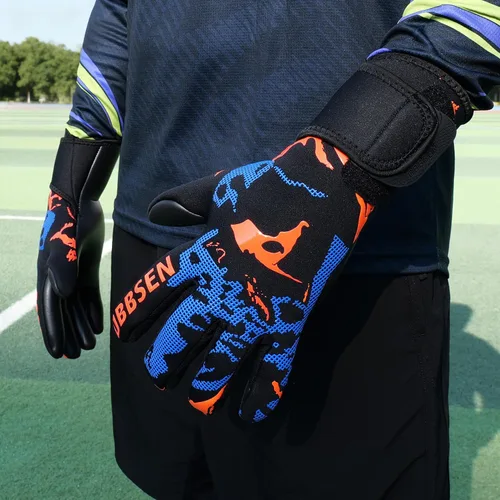 Miniatura 8 de Guantes de portero con palma de corte medio negativo, ajuste cómodo, guantes de portero de fútbol ligeros y flexibles con ultra agarre