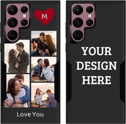Miniatura 17 de Funda protectora personalizada con foto para Samsung Galaxy S22 Ultra 5G, con imagen, texto, logotipo, [probada en caídas de grado militar], Estilo 1