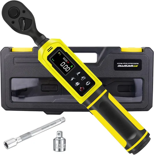 Miniatura 18 de ATsafepro Llave Dinamométrica Digital - Impulsor de 1/2 Pulgada y 5.1-340Nm (3.8-250.8 ft-lb), Llave Dinamométrica de Servicio Pesado con Zumbador