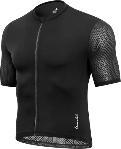 Przewalski Camiseta de ciclismo de manga corta para hombre, camisetas de ciclismo para ciclismo de carretera y grava