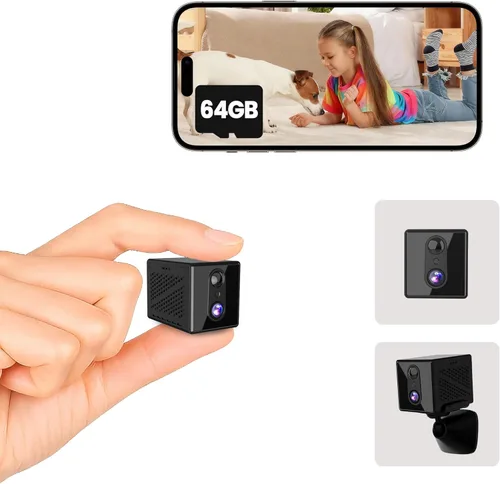 Miniatura 7 de javiscam Cámara de seguridad para interiores WiFi 4K 5GHz mejorada 2026, mini cámara de niñera con almacenamiento en la nube gratuito, visión