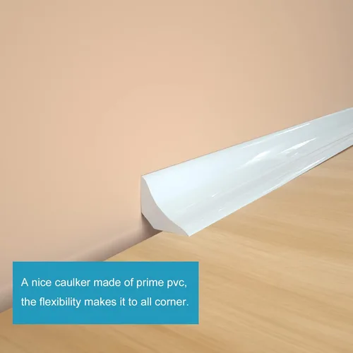 Miniatura 3 de Tira de Calafateo Flexible para Moldura de Pared, 1/2 pulgada x 10 pies, Tira Adhesiva Despegable para Decoración de Esquina de Pared, Techo, Borde