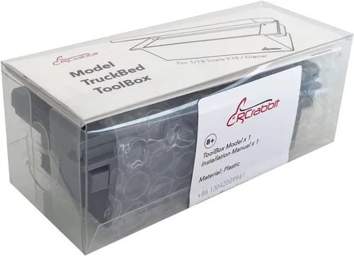 Miniatura 7 de Caja de herramientas de repuesto para caja de batería de camión, piezas de actualización para FCX18 K10 / EAZYRC Glacier RC Crawler