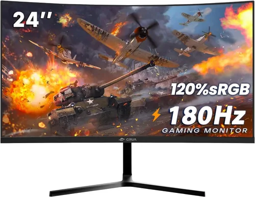 Miniatura 14 de CRUA - Monitor curvo para juegos de 49 pulgadas DQHD (5120 * 1440), 144Hz/165Hz, 1500R, 32:9, AMD FreeSync, 120% sRGB, monitor de pantalla ultra