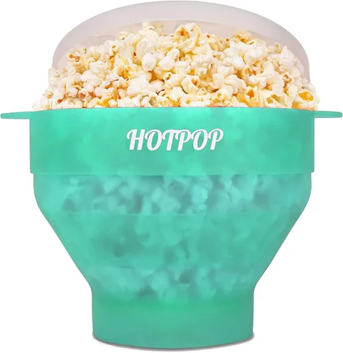 Miniatura 8 de El original Hotpop - Palomitas de maíz para microondas, máquina de palomitas de silicona, cuenco plegable sin BPA y apto para lavavajillas - 20 Gris