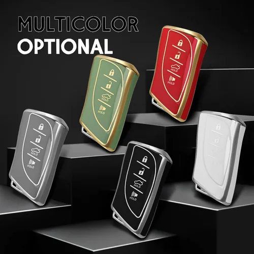 Miniatura 7 de Funda protectora de TPU suave para llavero compatible con Lexus ES350 ES300h UX200 LS500 LS500H LC500 LC500h control remoto inteligente de entrada