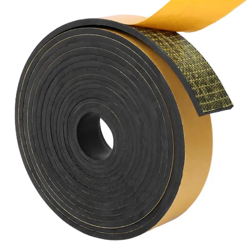 Miniatura 20 de DGSL Tiras de Goma de Neopreno de 1" de Ancho x 1/8" de Grosor x 10' de Largo, Láminas de Goma Sólida, Rollos y Tiras para Uso en Juntas