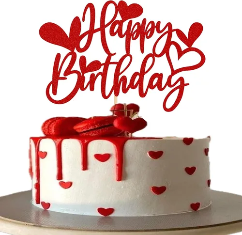 Miniatura 41 de Paquete de 24 adornos para cupcakes con purpurina en forma de corazón con temática de amor dulce, decoración de pasteles para el día de San