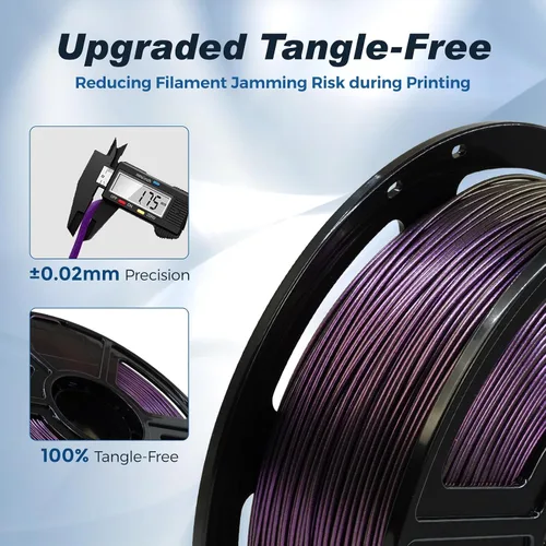 Miniatura 5 de FLASHFORGE High Speed Chameleon PLA Multicolor Púrpura Abisal, Impresión Rápida Máx 500 mm/s, Filamento PLA con Cambio de Color 1.75 mm, Cambia