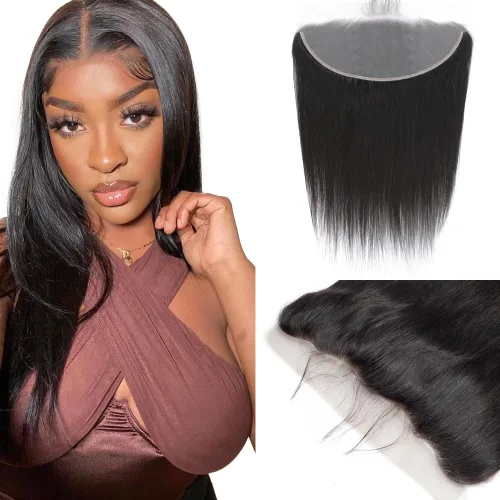 Miniatura 9 de CHEEON Frontal de encaje HD de 13 x 4 de 12 pulgadas, cabello humano brasileño ondulado con cierre frontal de encaje, 100% cabello humano virgen sin