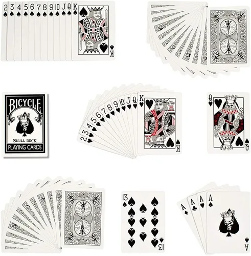 Miniatura 5 de Cartas de cartas de cráneo de bicicleta con 4 cartas mágicas adicionales