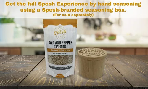 Miniatura 8 de The Spesh - Mezcla de condimentos gourmet con acabado de sal y pimienta 4oz - Mezcla artesanal de 12 sales y pimientos. Perfecto en filetes