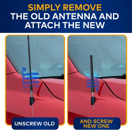 Miniatura 3 de TrunkNets Inc Antena MAST de 6.5″ Negro para Toyota Tundra 2000-2020