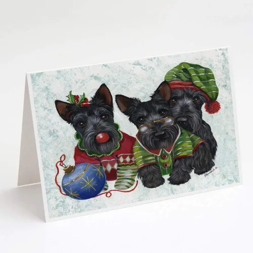 Miniatura 10 de Caroline's Treasures PPP3013GCA7P - Tarjetas de felicitación y sobres para mascotas de Basset Hound Teacher, paquete de 8 tarjetas en blanco