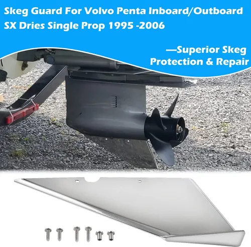 Miniatura 2 de 99022 Skeg Guard para Volvo Penta SX Drive Single Prop 1995-2006 Inboard Skeg Protector Shield Instalación DIY