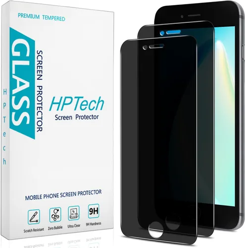 Paquete de 2 protectores de pantalla de privacidad para iPhone SE 3, SE 2022, iPhone SE 2, SE 2020, iPhone 8, iPhone 7, vidrio templado antiespía,