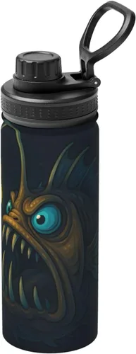 Anglerfish Insulated Stainless Steel Kettle | Print Funny Water Bottle Insulated | Ideal for Sports and Travel