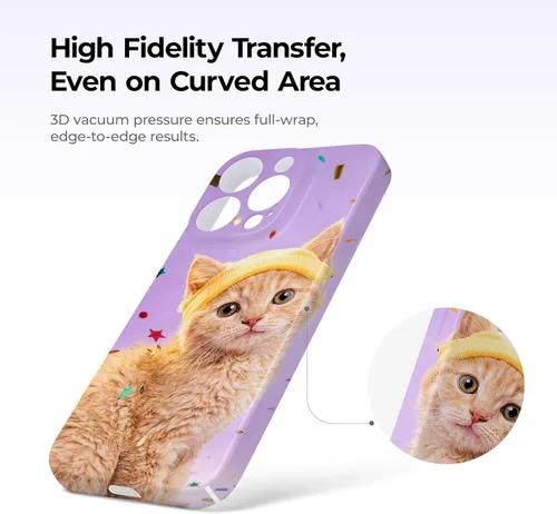 Miniatura 4 de Máquina de prensa de calor para fundas de móvil HTVRONT Compatible con iPhone y Android - Prensa de calor para fundas de móvil H17 con calor