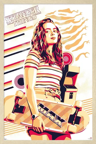 Miniatura 10 de Trends International Netflix Stranger Things: Season 3 - Póster de pared máximo, 14.725 x 22.375 pulgadas, versión enmarcada de madera de granero