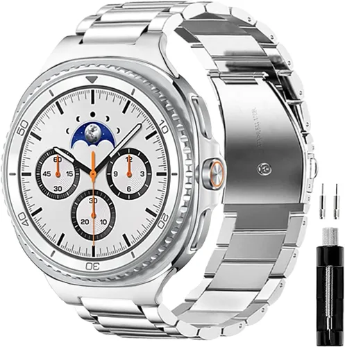 Miniatura 30 de GOLDTOLUCK No Gap Stainless Steel Band Compatible with Samsung Galaxy Watch 8 7 6 5 4 Classic FE Pro Ultra 40mm 44mm 46mm 43mm 47mm 45mm 42mm
