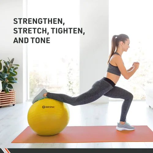 Miniatura 10 de Body Sport Slow Release Pregnancy Exercise Ball with Pump for Home & Gym - Exercise Equipment for Yoga, Pilates, Stability, Pregnancy, and Core