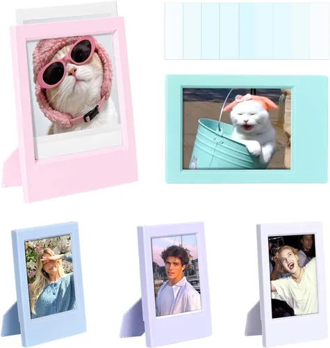CAIYOULE Mini 3" Picture Frame for Fujifilm Instax Mini 13/41/12/11/EVO/SE/9/8/7+/99 Film Photo and Polaroid 3.4x2.2 Photo Frame Wallet Size Photo
