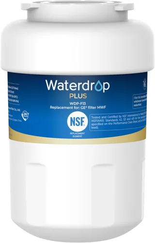 Waterdrop Plus WDP-F13 - Filtro de agua de repuesto para GE® MWF®, SmartWater® MWFP, HDX FMG-1, MWFA, WFC1201, RWF0600A, Kenmore® 469991 (el paquete
