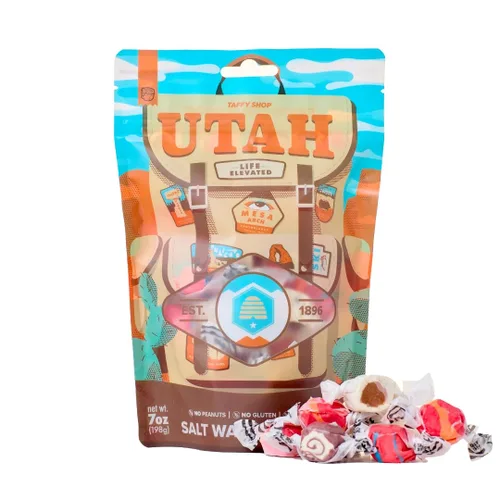 Miniatura 10 de Taffy Shop Arizona Favorites, caramelo de agua salada - Caramelo masticable suave gourmet, paquete variado, aperitivo dulce a granel, regalo fresco