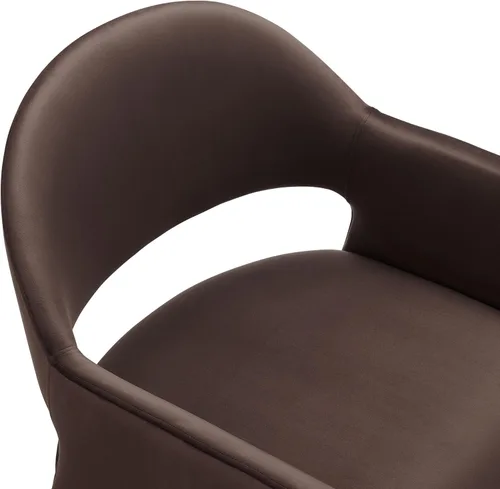 Miniatura 9 de Modway Talia Performance - Sillón de comedor de terciopelo en color marrón chocolate