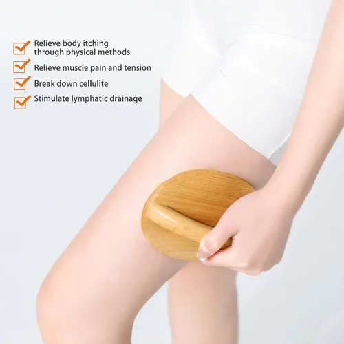 Miniatura 6 de Herramientas de masaje de terapia de madera, herramienta de masaje de celulitis, cepillo corporal de masaje de madera, alivio de la picazón