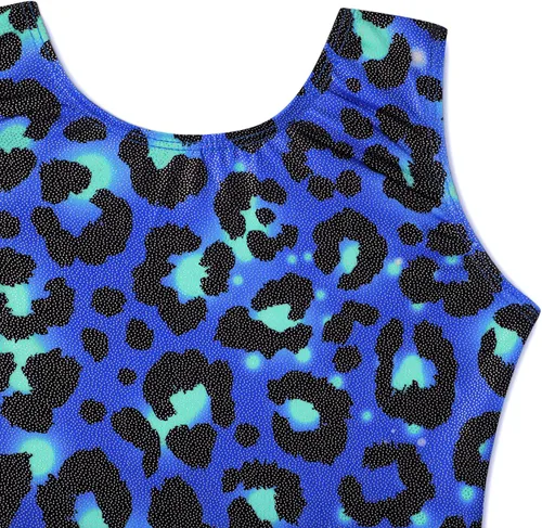 Miniatura 183 de HOZIY - Leotardos de gimnasia con pantalones cortos brillantes para niñas pequeñas; estampados de unicornio, aurora, arco iris, sirena, dinosaurio