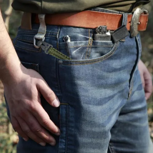 Miniatura 7 de yothchose Llavero de cuerda de paracaídas compatible con correa trenzada militar Apple Watch Fob