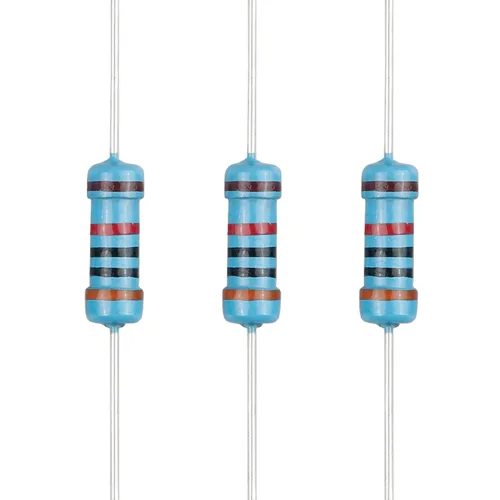 Miniatura 111 de 100 resistencias de 1 ohm 1/2 W (0.5 vatios) ±1% tolerancia de película metálica, resistencia fija de múltiples valores de resistencia opcional