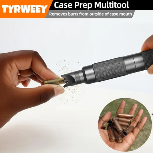 Miniatura 3 de Case Prep Multiherramienta, Herramientas de Desbarbado de Chaflán de Vaina para Recarga, Escariadores y Limpiadores de Bolsillo de Fulminante