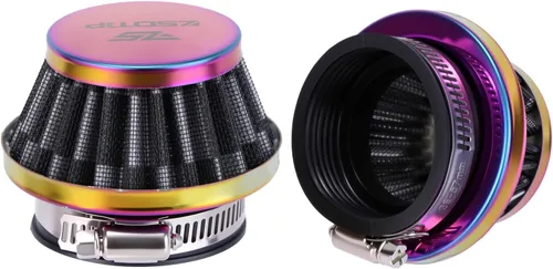 Miniatura 6 de 2 filtros de entrada de aire para motocicleta de 1.38 pulgadas, filtro de aire universal para Dirt Pit ATV SSR TTR filtro de respiración de Negro