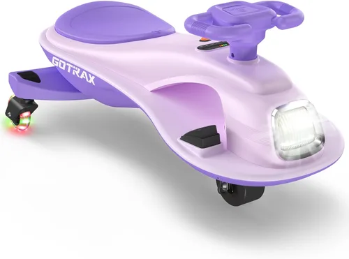 Gotrax WG1 Auto eléctrico oscilante para niños, batería de 12V de gran duración hasta 120 minutos de tiempo de juego, altavoz de música y ruedas