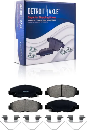 Miniatura 4 de Detroit Axle - Kit de freno delantero para Honda Civic 12-15, rotores de freno de disco pastillas de freno de cerámica con hardware 2012 2013 2014