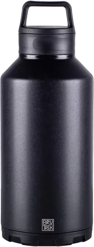 Miniatura 9 de BruTrek ker Bottle – Vaso aislado de acero inoxidable mantiene las bebidas calientes o frías, 2 piezas con tapa para bebidas y verter, reutilizable