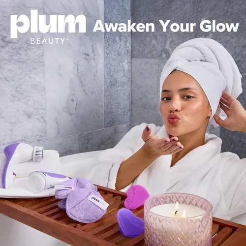 Miniatura 7 de Maquinilla de afeitar facial Plum Beauty para mujer, maquinilla de afeitar de cejas y moldeador de cejas