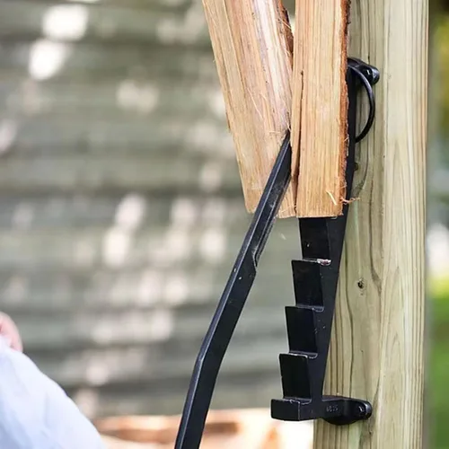 Miniatura 5 de TOPINCN Divisor de madera montado en la pared con máquina de leña de acero al carbono, herramienta de división para divisor de leña en interiores