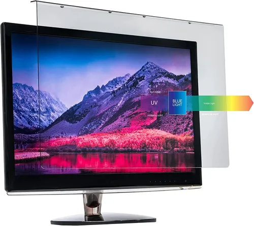 Filtro de luz anti-azul para monitor de computadora de 20, 20.2, 21, 21.5, 21.6, 22 pulgadas, panel de bloqueo de pantalla de luz azul (19.7 x 12.2