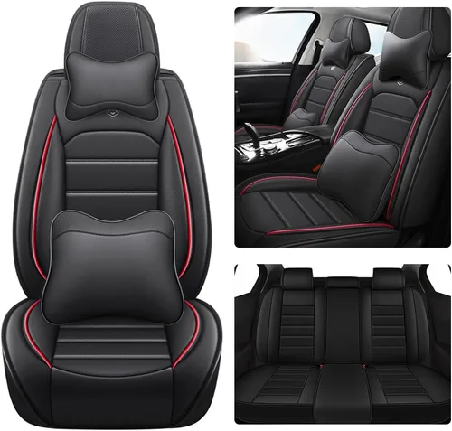 Miniatura 7 de Funda de asiento de cuero para Mercedes-Benz EQE 350 2022-2023, fundas de asiento suaves impermeables, accesorios interiores, fundas de asiento