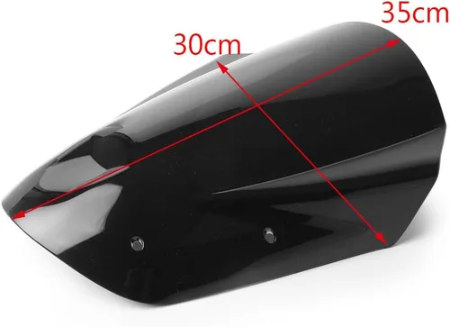Miniatura 9 de Parabrisas delantero para motocicleta, deflector de viento con soporte para Yamaha 2013 2014 2015 2016 MT-09 (FZ-09), color marrón