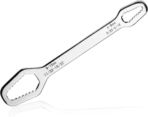 Miniatura 8 de Llave universal de acero al carbono, 0.157-0.433 in, ajustable, cromada