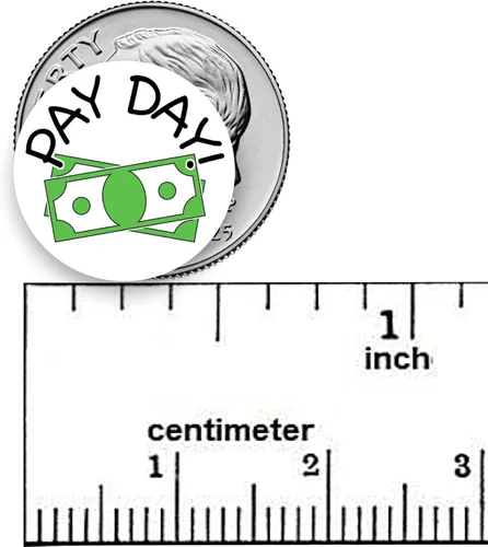 Miniatura 5 de Calcomanías para planificador de día de pago/día de pago/54 divertidas calcomanías de vinilo (1/2")/facturas de presupuesto, trabajo financiero