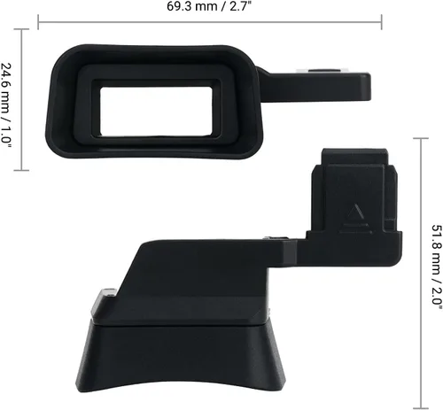 Miniatura 7 de Visor de cámara de silicona suave para Sony A7C Alpha 7C (ILCE7CL/S) Protector de copa ocular (no compatible con A7C II, A7CR)