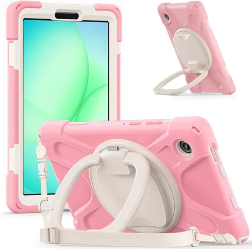 Miniatura 135 de 360 Rotation Case for Galaxy Tab ActivePro/Tab Active4 Pro/Active 5 Pro 10.1" Sturdy Cover Rotate Ring Stand Shoulder Carrying Strap Hand Strap