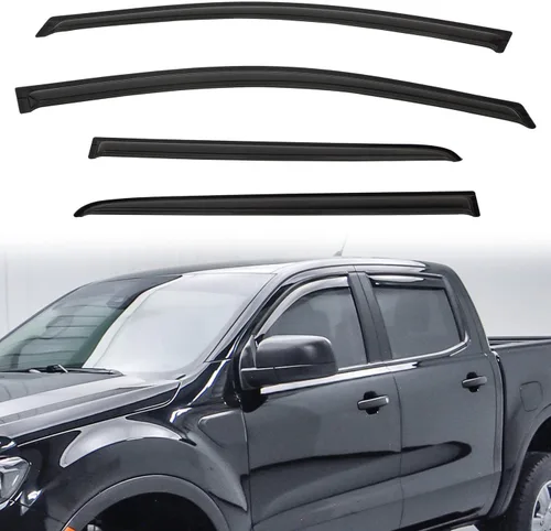 Miniatura 70 de Protectores de lluvia compatibles con modelos Trailblazer/GMC Envoy 2002-2009 para 5 pasajeros, visera de ventana lateral, deflector de viento