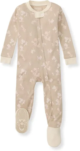 Miniatura 121 de Burt's Bees Baby Pijama para bebé niña, 100% algodón orgánico, pijama de una pieza, overol diagonal con cremallera, ajuste cómodo