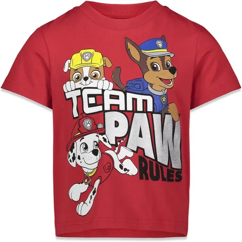 Miniatura 2 de Paw Patrol Rocky Rubble Marshall 2 Pack T-Shirts Toddler to Big Kid